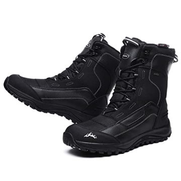 ROCKMARK Men's Waterproof Winter Snow Boots for Comfort