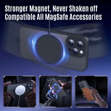 iPhone 15 Pro Case with Privacy and Military Drop Protection