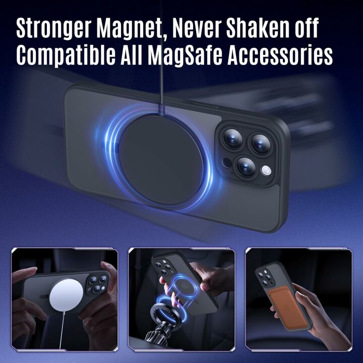 iPhone 15 Pro Case with Privacy and Military Drop Protection