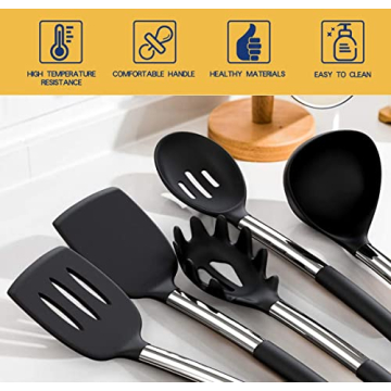 Fungun 24 Pcs Silicone Kitchen Utensils Set for All Cooking Needs