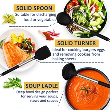 Fungun 24 Pcs Silicone Kitchen Utensils Set for All Cooking Needs