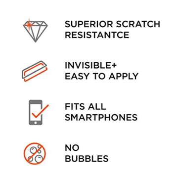WHOOSH! Diamond Defense - Superior Nano Liquid Screen Protector Wipe, Easy Application, No Bubbles/Streaks, Hardens Glass - Fits All Screens ;Phones or Tablets