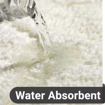 DEXDE Extra Long Non-Slip Bathroom Rug Machine Washable