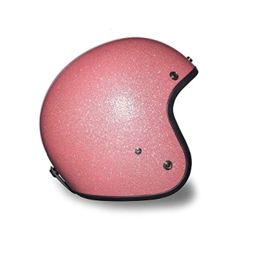Daytona Cruiser Helmet Pink Metal Flake - Lightweight DOT Approved