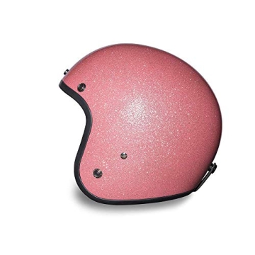 Daytona Cruiser Helmet Pink Metal Flake - Lightweight DOT Approved