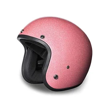Daytona Cruiser Helmet Pink Metal Flake - Lightweight DOT Approved