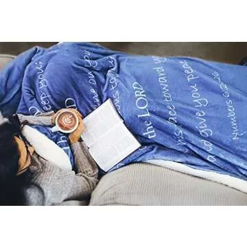 Cozy Prayer Blanket - Soft Double Layer Scripture Throw