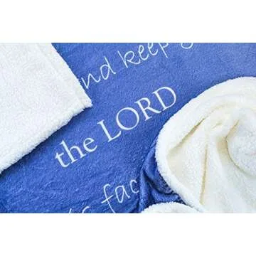 Cozy Prayer Blanket - Soft Double Layer Scripture Throw
