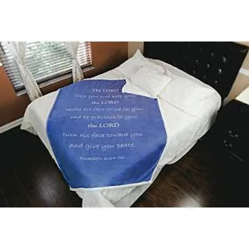 Cozy Prayer Blanket - Soft Double Layer Scripture Throw