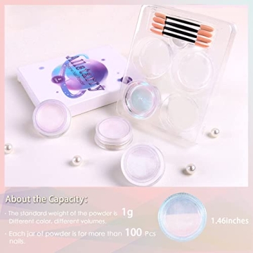 Allstarry Chrome Nail Powder for Stunning Nail Art