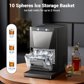 Premium Crystal Clear Ice Ball Maker for Cocktails & Whiskey