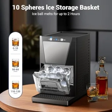 Premium Crystal Clear Ice Ball Maker for Cocktails & Whiskey