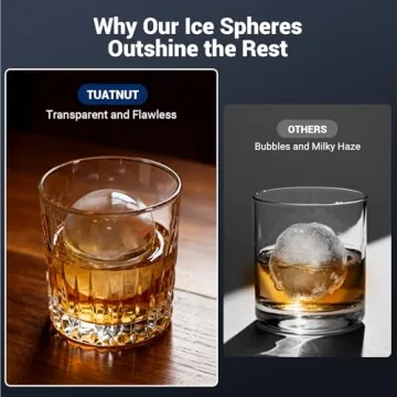 Premium Crystal Clear Ice Ball Maker for Cocktails & Whiskey