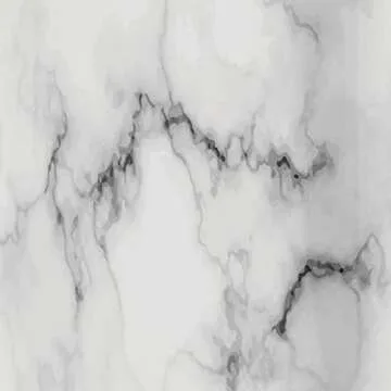 mDesign Round Metal Small 1.7 Gallon Recycle Trash Can Wastebasket, Garbage Container Bin for Bathrooms, Kitchen, Bedroom, Home Office - Durable Stainless Steel - Mirri Collection - White Marble