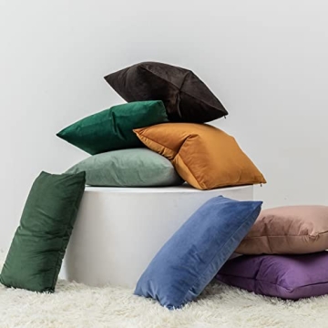 Elegant JUSPURBET Velvet Pillow Covers for Stylish Home
