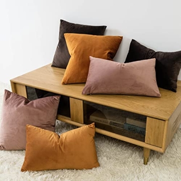 Elegant JUSPURBET Velvet Pillow Covers for Stylish Home
