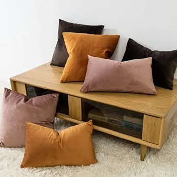 Elegant JUSPURBET Velvet Pillow Covers for Stylish Home