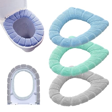 Soft Stretchable Toilet Seat Covers 3PCS Set