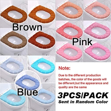 Soft Stretchable Toilet Seat Covers 3PCS Set