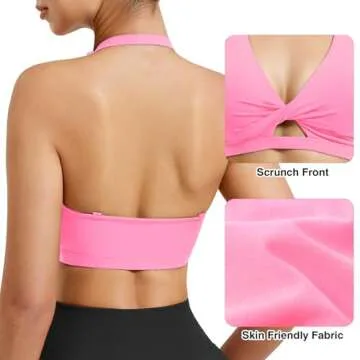 VOYJOY Sports Bra: Padded Backless Fitness Bra
