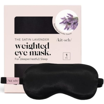 Luxurious Kitsch Lavender Satin Eye Mask for Relaxation