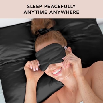 Luxurious Kitsch Lavender Satin Eye Mask for Relaxation