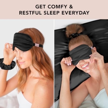 Luxurious Kitsch Lavender Satin Eye Mask for Relaxation