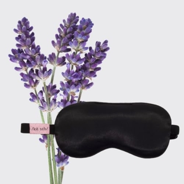 Luxurious Kitsch Lavender Satin Eye Mask for Relaxation