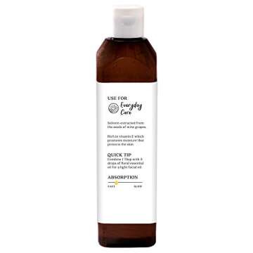 Aura Cacia Pure Grapeseed Oil Non-GMO Skincare Essential 16oz
