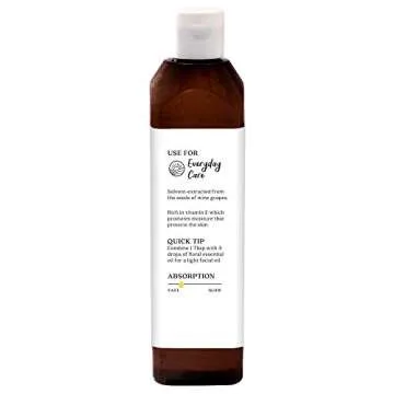 Aura Cacia Pure Grapeseed Oil Non-GMO Skincare Essential 16oz