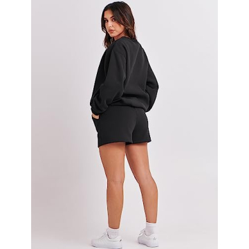 Cozy and Stylish ANRABESS Sweat Shorts Set 2024