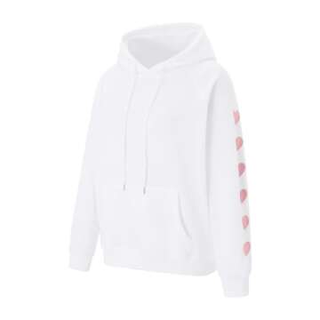 Argeousgor Y2k Heart Embroidery Oversized Sweatshirt