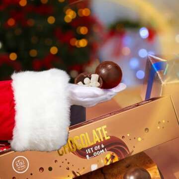 Hot Chocolate Boms Marshmallow Balls - Set of 6 - Delicious Cocoa Melts Bom Filled Marshmallows - 2 ...