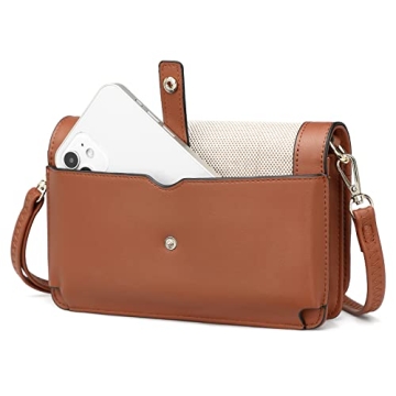 BROMEN Vegan Leather Crossbody Bag Women Stylish Compact