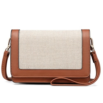 BROMEN Vegan Leather Crossbody Bag Women Stylish Compact