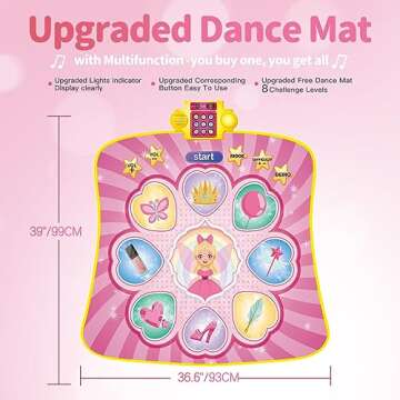 Innovative Dance Mat for Kids 3-12 | Fun & Safe