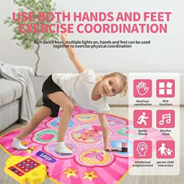 Innovative Dance Mat for Kids 3-12 | Fun & Safe