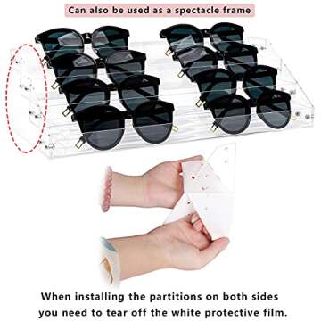 Nail Polish Organizers and Storage for Nail Salon,Clear 44Bottles of 4 Layers Essential Oil Shelf Gel Fingernail Polish Holder and Tattoo Studio Decor Paint Nail Polish Rack Shelves For Countertops