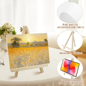 Mini Easel Canvas Set for Creative Art Projects