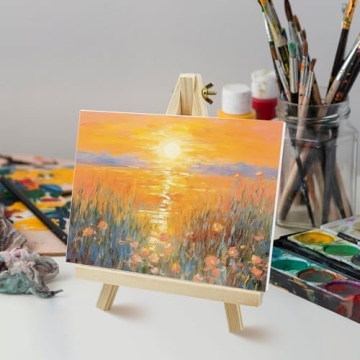 Mini Easel Canvas Set for Creative Art Projects
