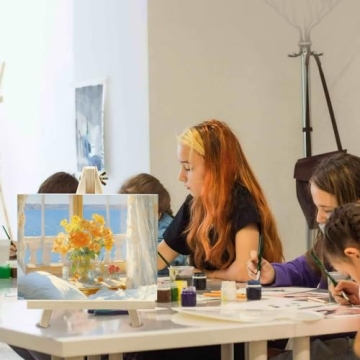 Mini Easel Canvas Set for Creative Art Projects