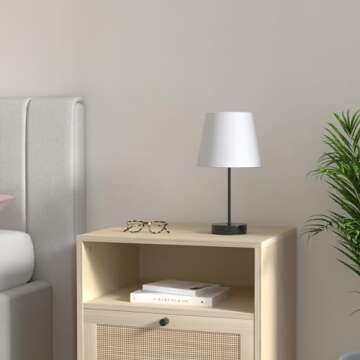 Touch Control Bedside Table Lamp Set of 2, Dual[ USB Charging Ports], 3 Way Dimmable Nightstand Lamp...