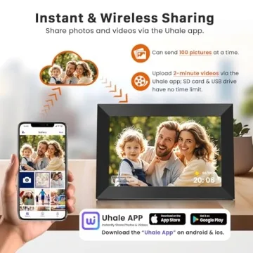 Uhale 10.1 Inch WiFi Digital Photo Frame with HD Display