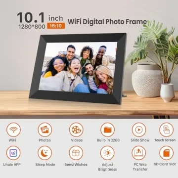 Uhale 10.1 Inch WiFi Digital Photo Frame with HD Display