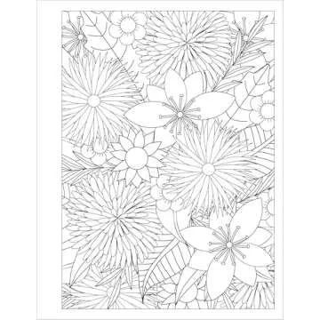 Stress Relief Flower Coloring Book For Adults: Beautiful and Relaxing Floral Designs, Arrangements, and Bouquets