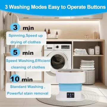 Compact 18L Portable Washer for Travel and Apartments