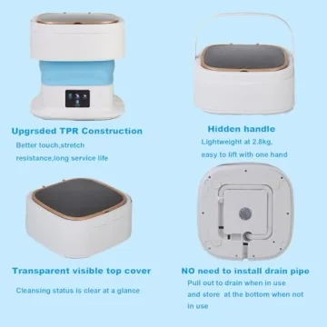 Compact 18L Portable Washer for Travel and Apartments