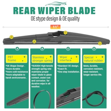 Premium Windshield Wiper Blades for Hyundai Tucson 2022-2025
