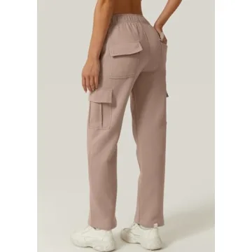 Stylish QINSEN Women's Fleece Jogger Sweatpants for Comfort
