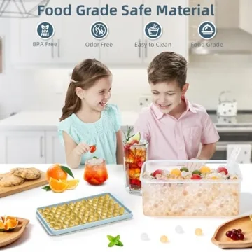 WIBIMEN Mini Ice Cube Trays for Tiny Nugget Ice Making